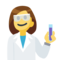 Woman Scientist emoji on Facebook